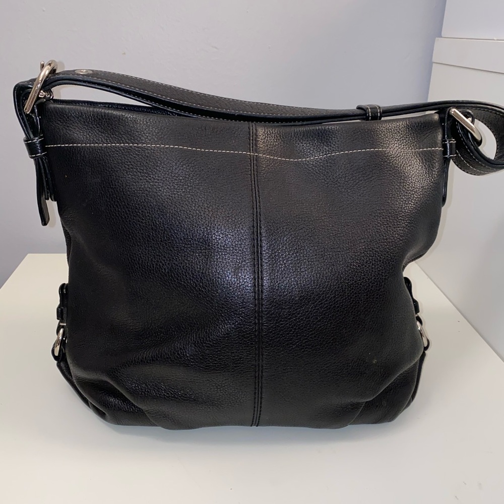 Leather coach purse